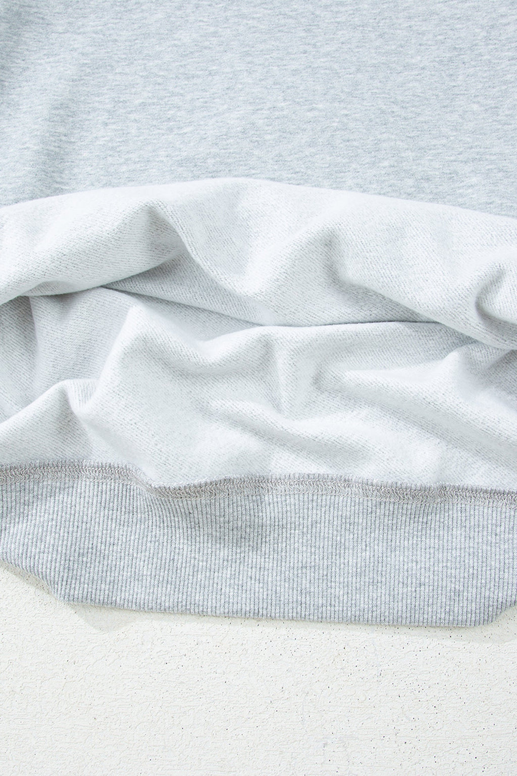 Solid Mock Neck Oversized Sweatshirt
