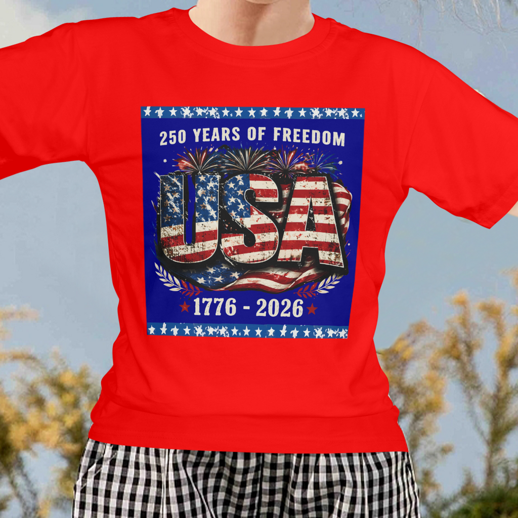 Kid's 250 Years of Freedom USA T-shirt