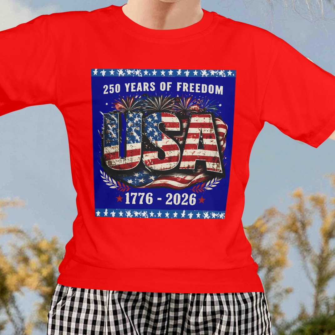 Kid's 250 Years of Freedom USA T-shirt