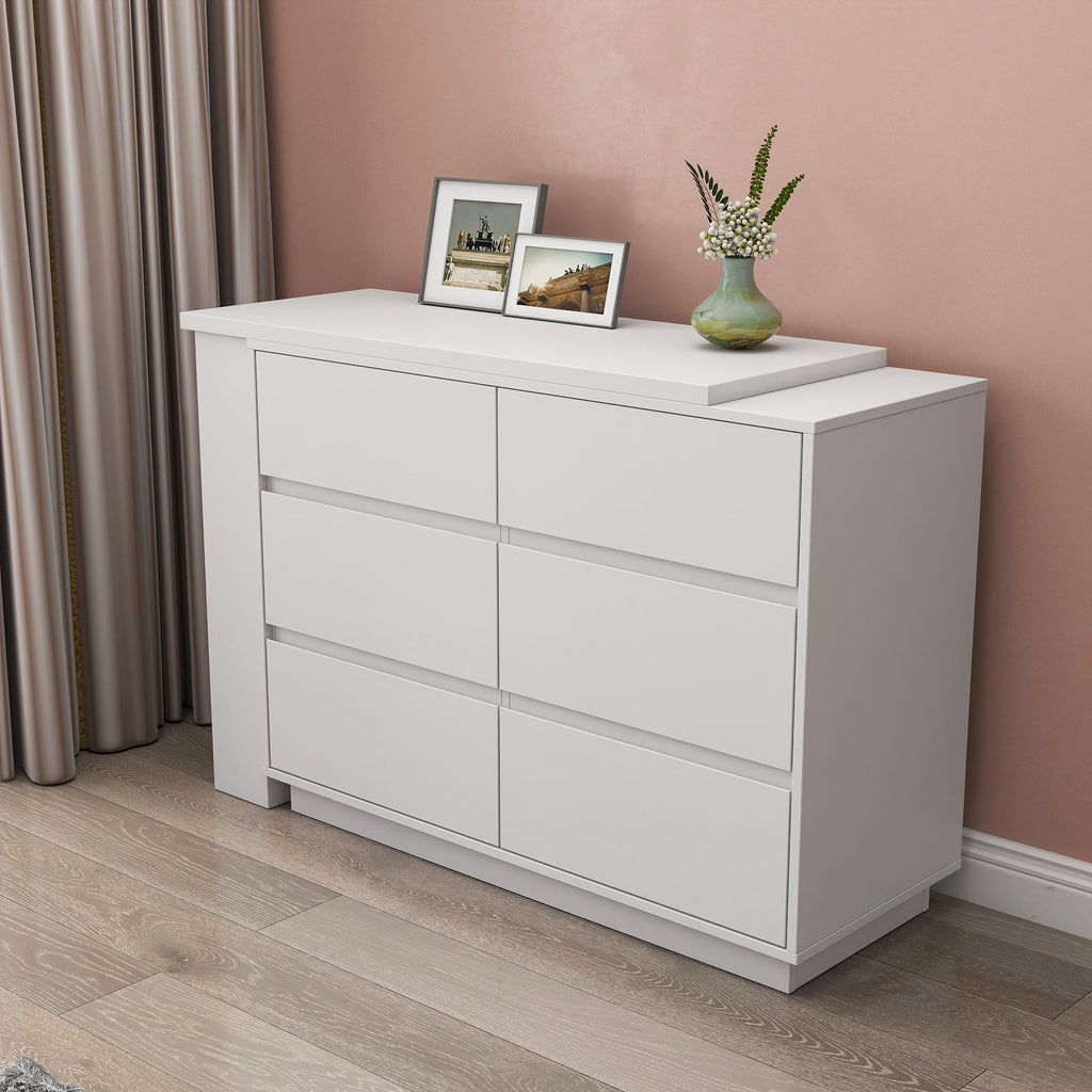 L Shaped Computer Desk with Drawers, Modern Corner Home Office Desk with Reversible Storage Cabinet, Long Study Writing Desk Workstation for Home Office
