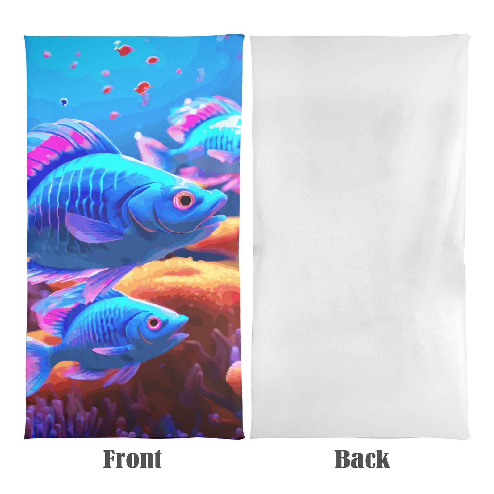 Blue Fish Beach Towel 31"x71"(NEW)