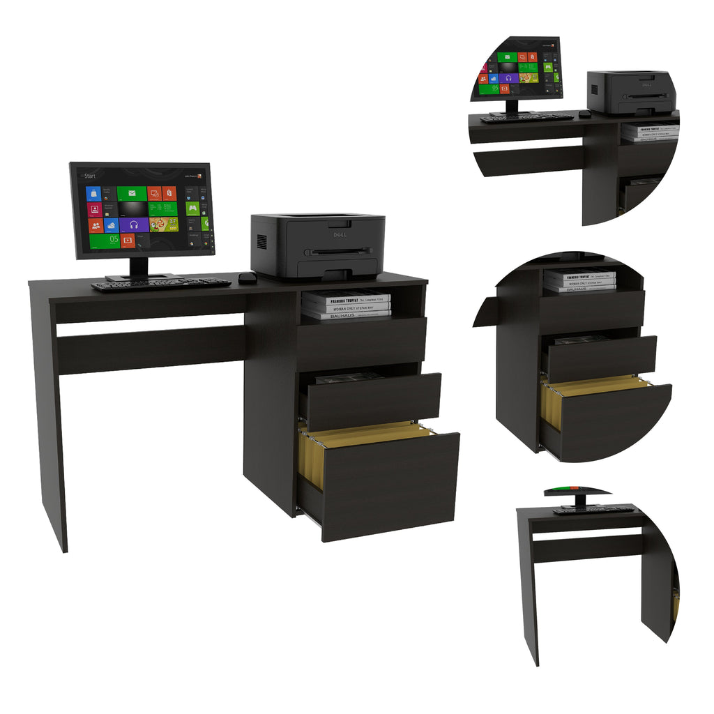 Louisiana Writing Computer Desk, Three Drawers