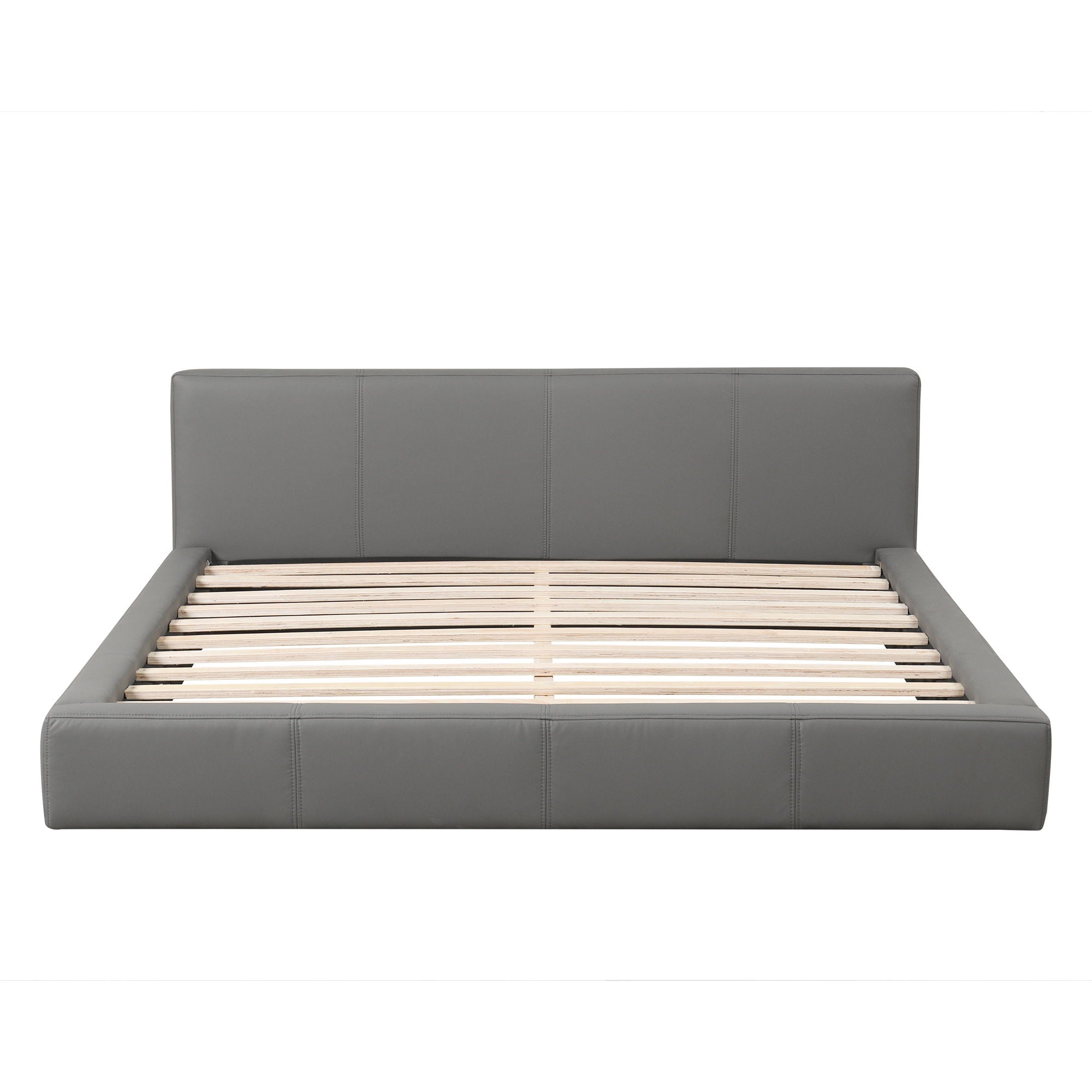 Stylish Upholstered Bed With Birch Wood Frame