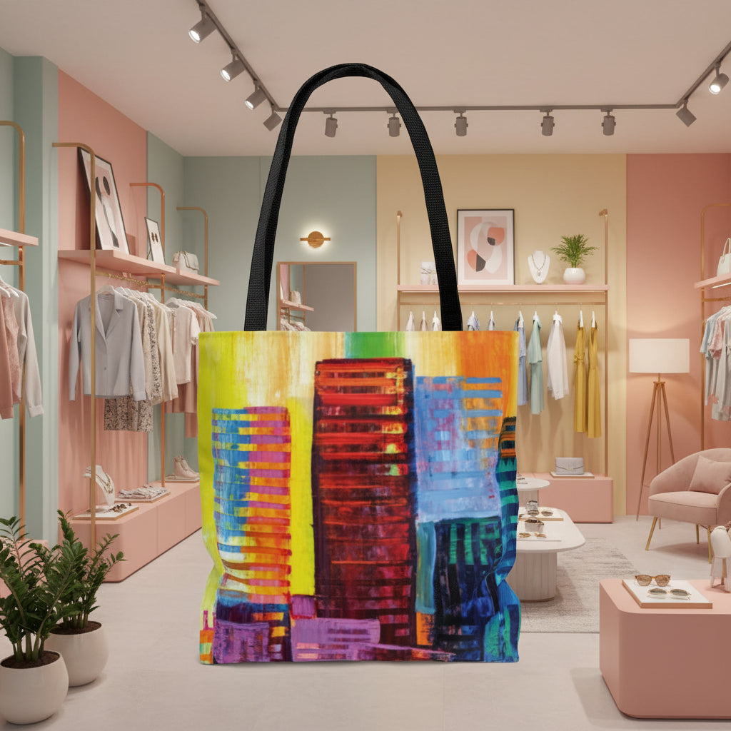 Essential City Skyline Print Tote Bag Medium