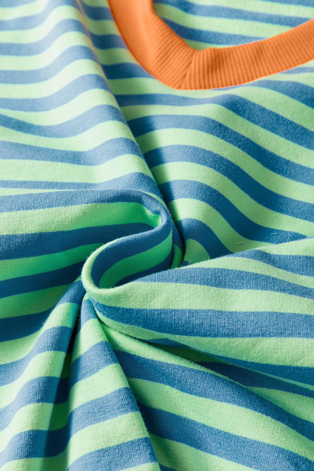 Stripe Colorblock V-Neck Tee & Drawstring Short Set
