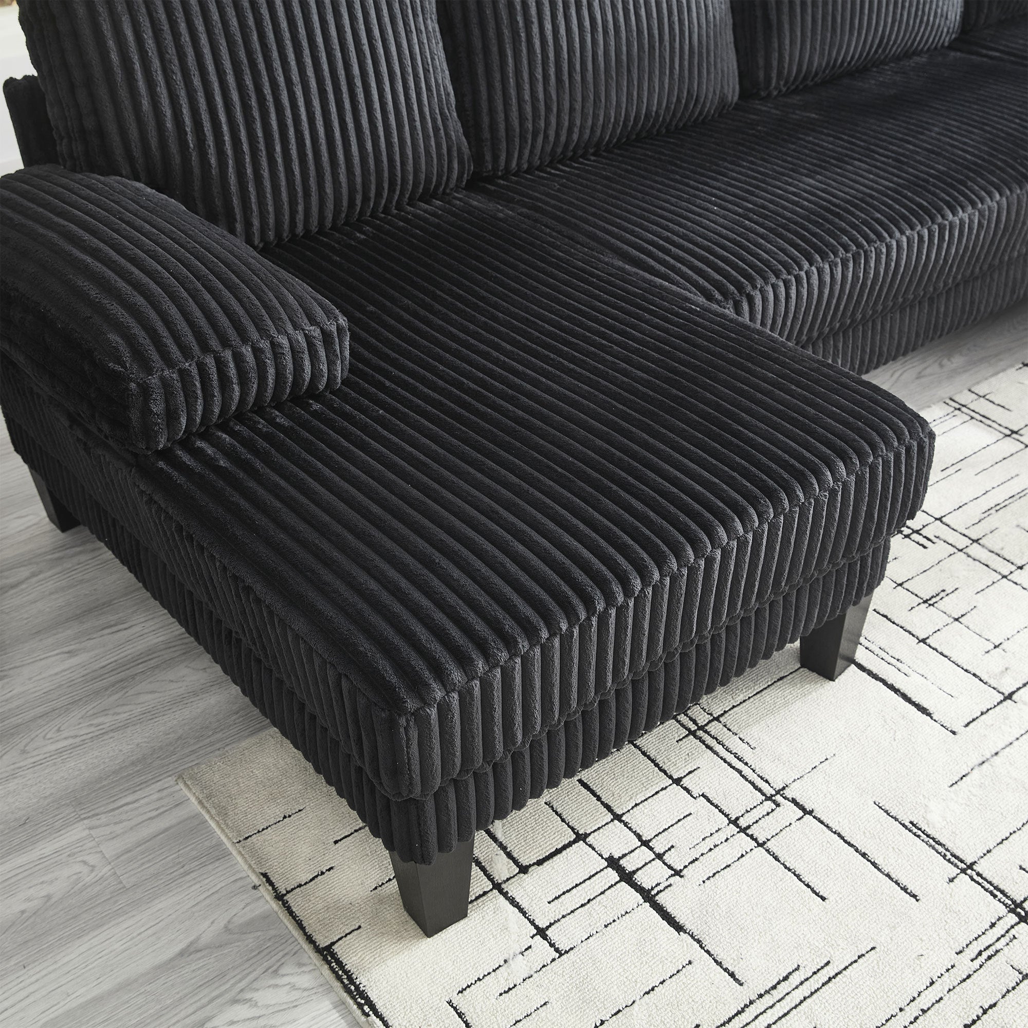 [VIDEO provided][New]U-Shaped Couch with Oversized Seat,4-Seat Sofa  with Double Chaise,Comfortable and spacious indoor furniture for Living Room,Apartment