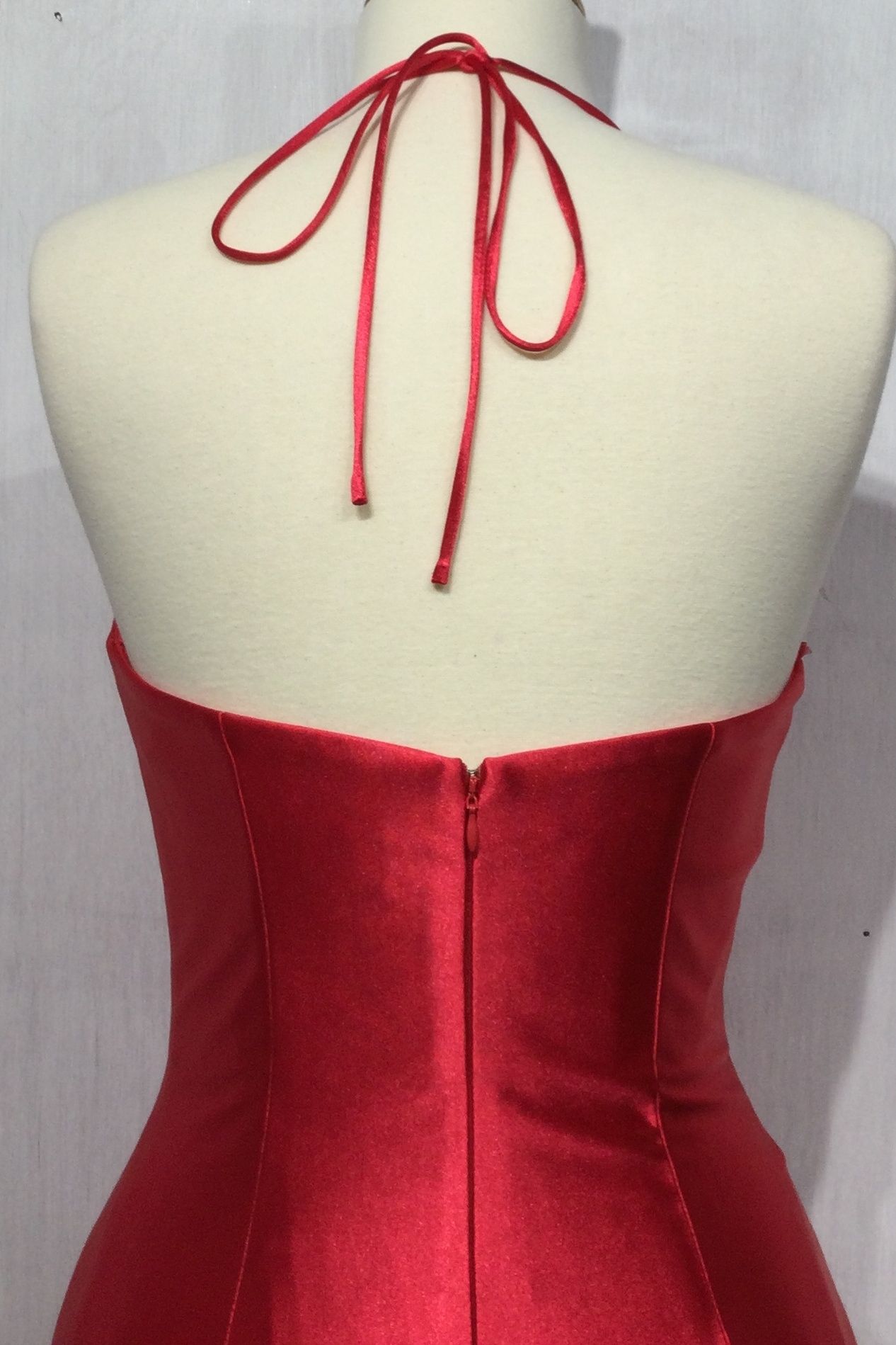 SATIN CORSET FITTED GOWN CDCH112