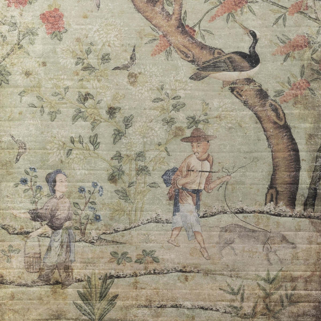 Chinoiserie Silk Screen Wall Decor Set