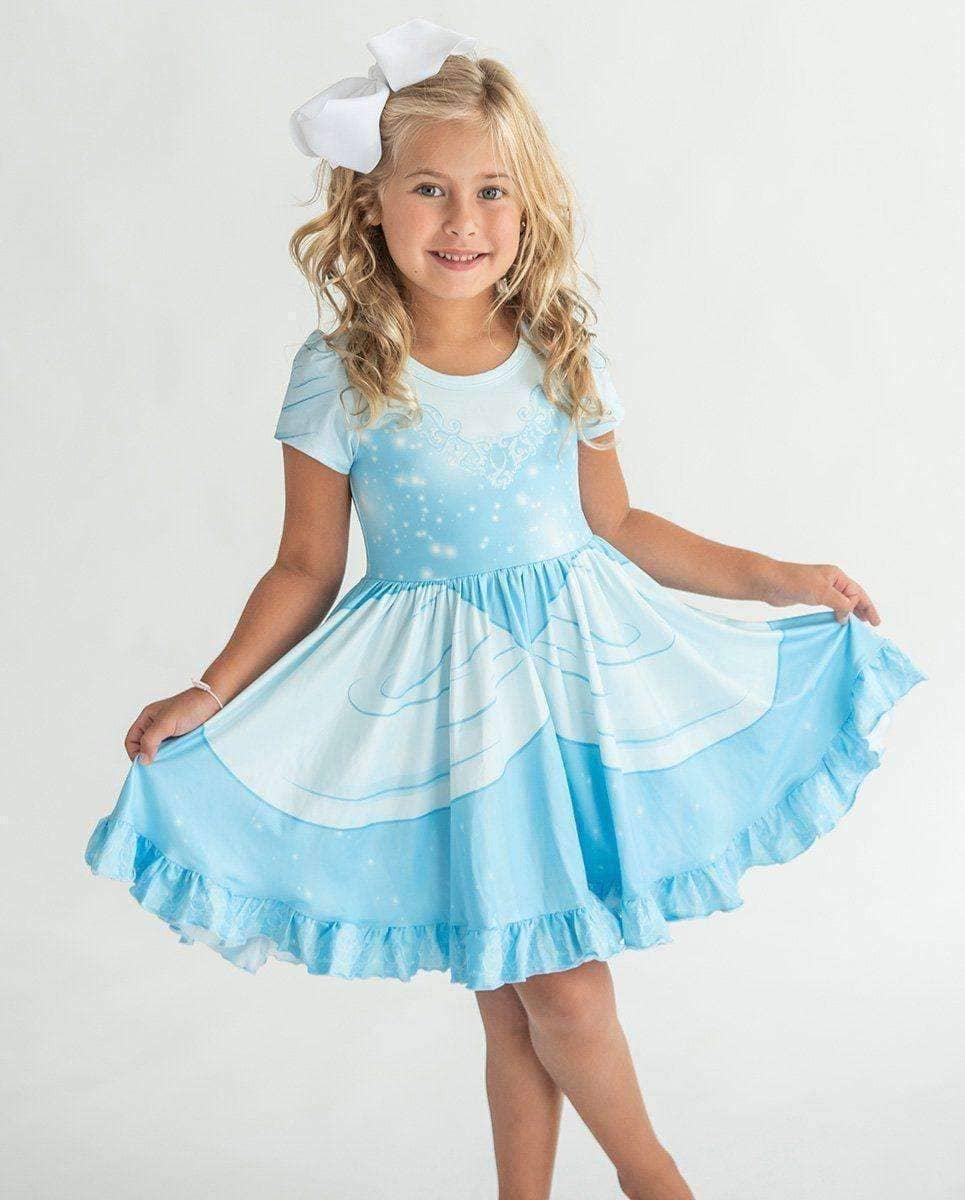 Cinderella Princess - Girls Hugs Twirl Dress with Pockets