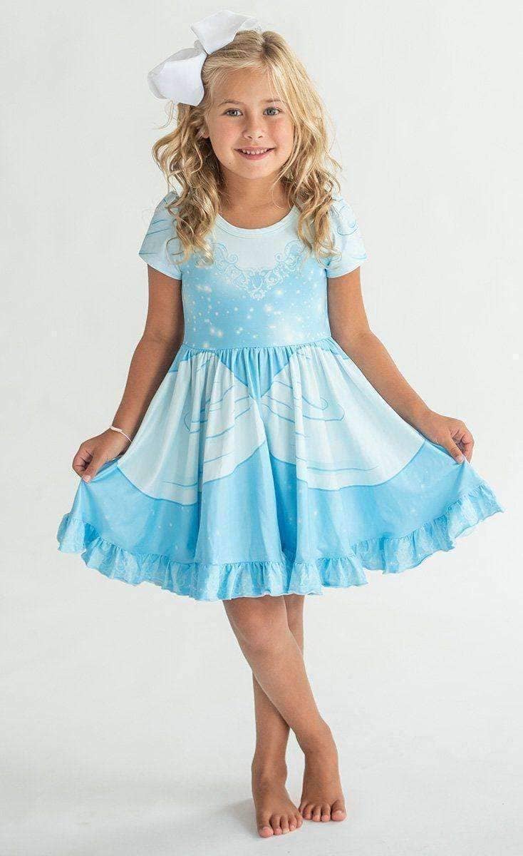 Cinderella Princess - Girls Hugs Twirl Dress with Pockets