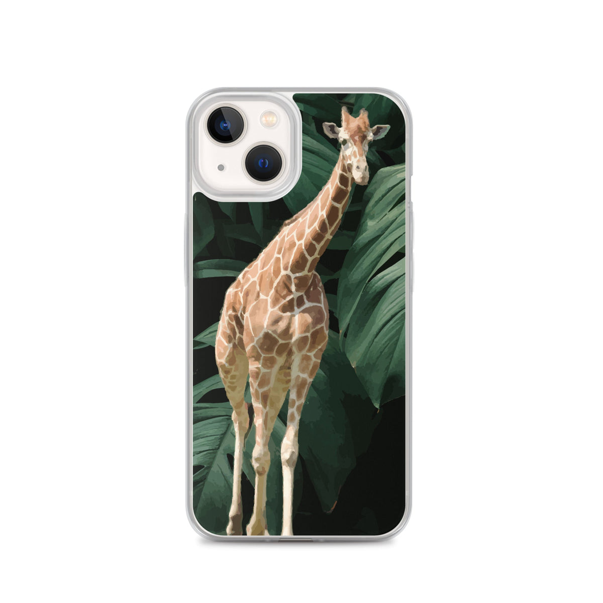 Tall Giraffe on Greenery Clear Case for iPhone®