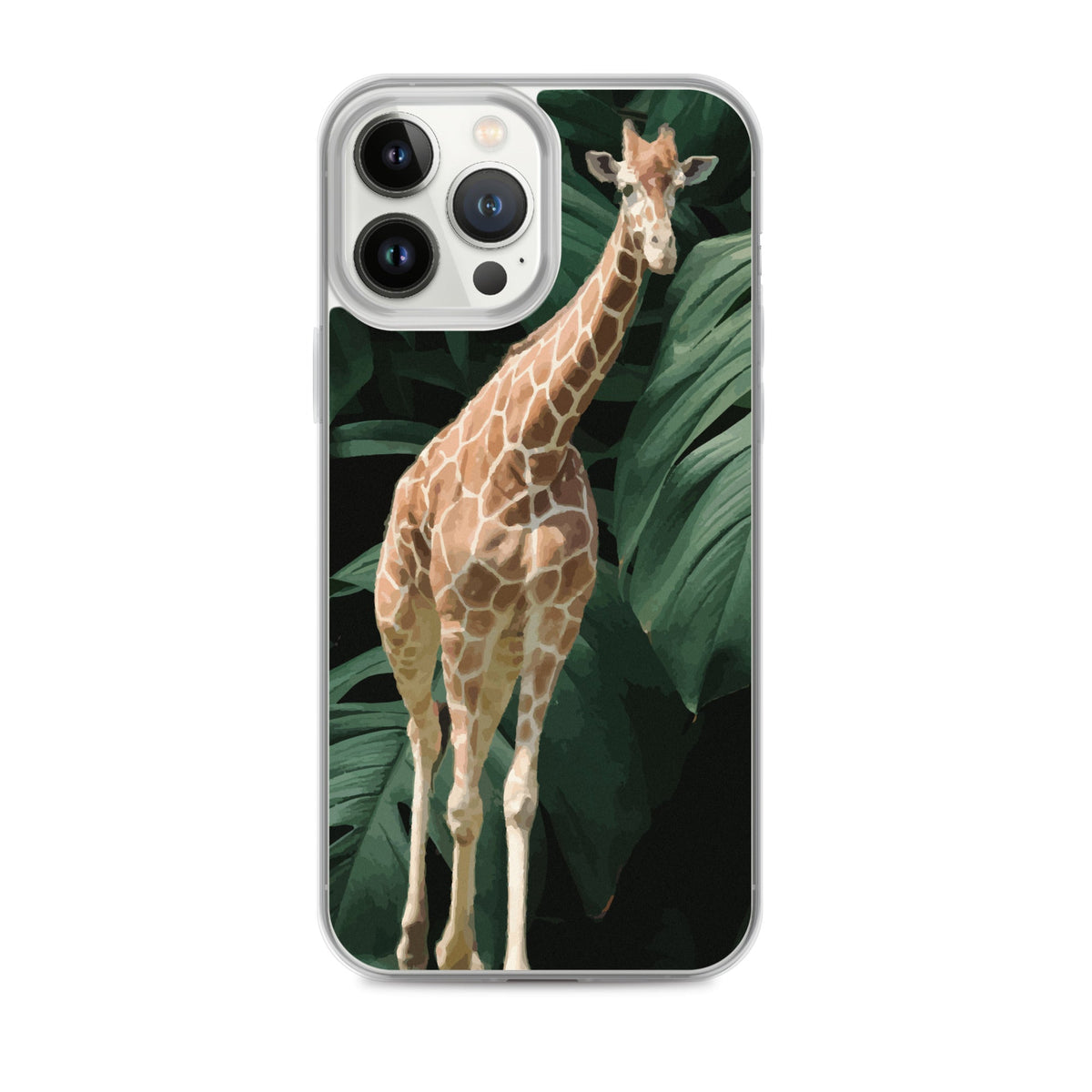 Tall Giraffe on Greenery Clear Case for iPhone®