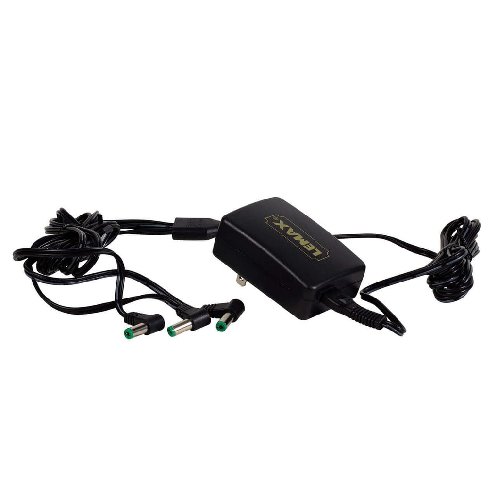 4.5V 3-Output Adapter Black Power Plug