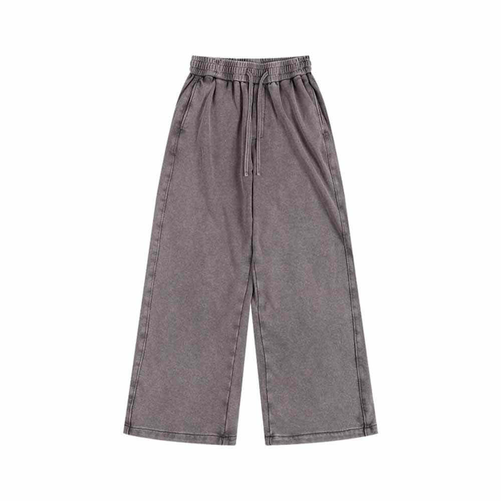 Multicolor Vintage Washed Crew Collar Sweatshirt Pants