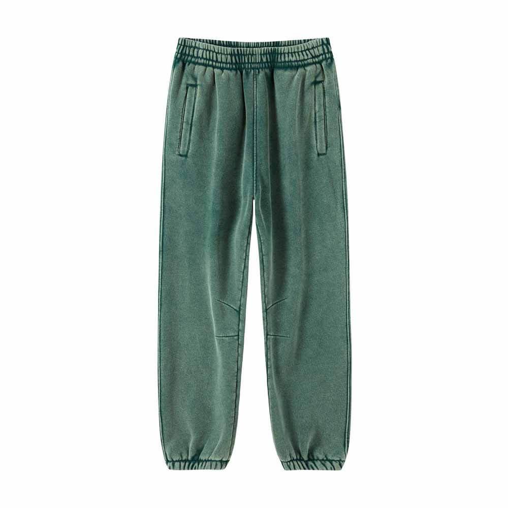 Multicolor Vintage Washed Hoodie And Pants Set