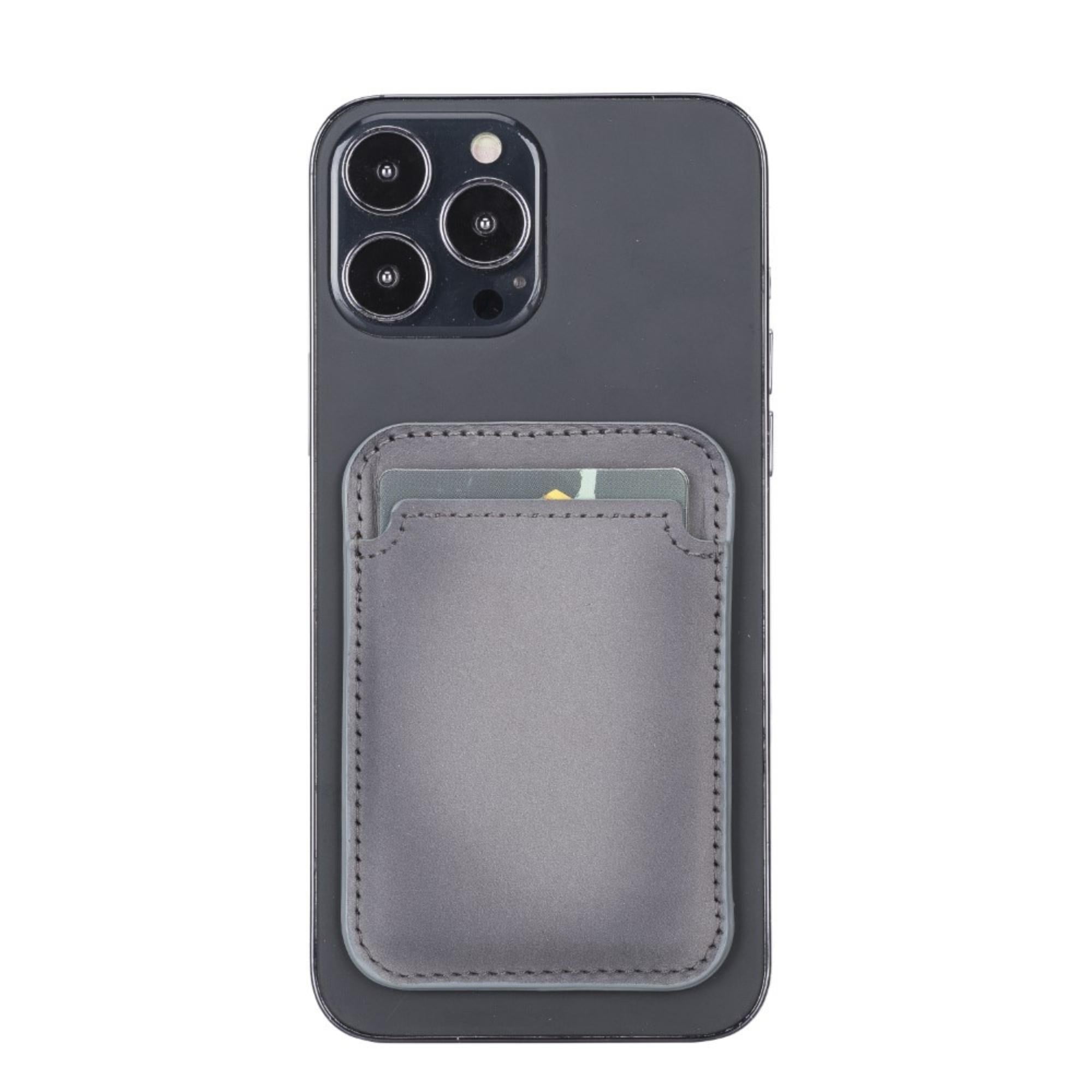 Cortland Full-Grain Leather Card Holder Wallet with Magnet