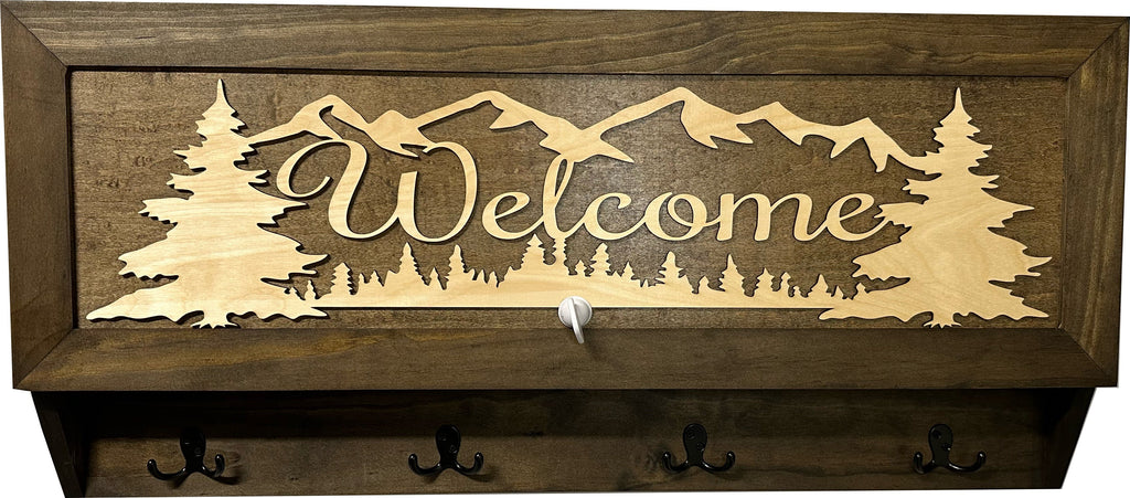 Coat Rack Hidden Gun Storage - Welcome
