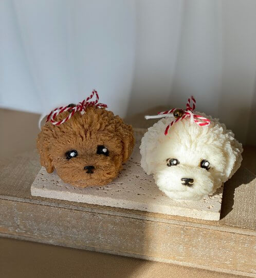 Cute Puppy Candle - Adorable Soy Wax Candle for Pet Lovers