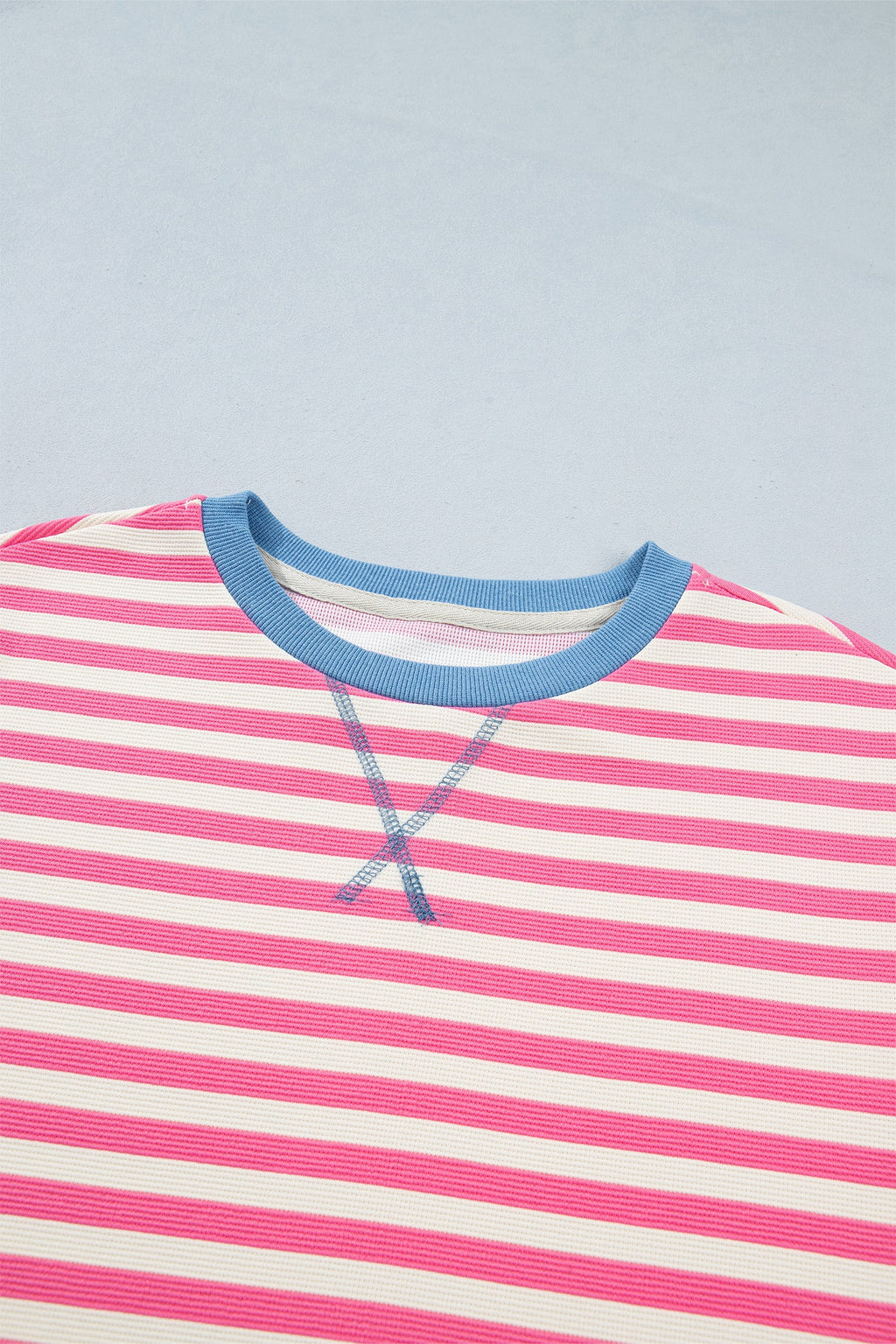 Stripe Patchwork Short Sleeve T-Shirt Dress