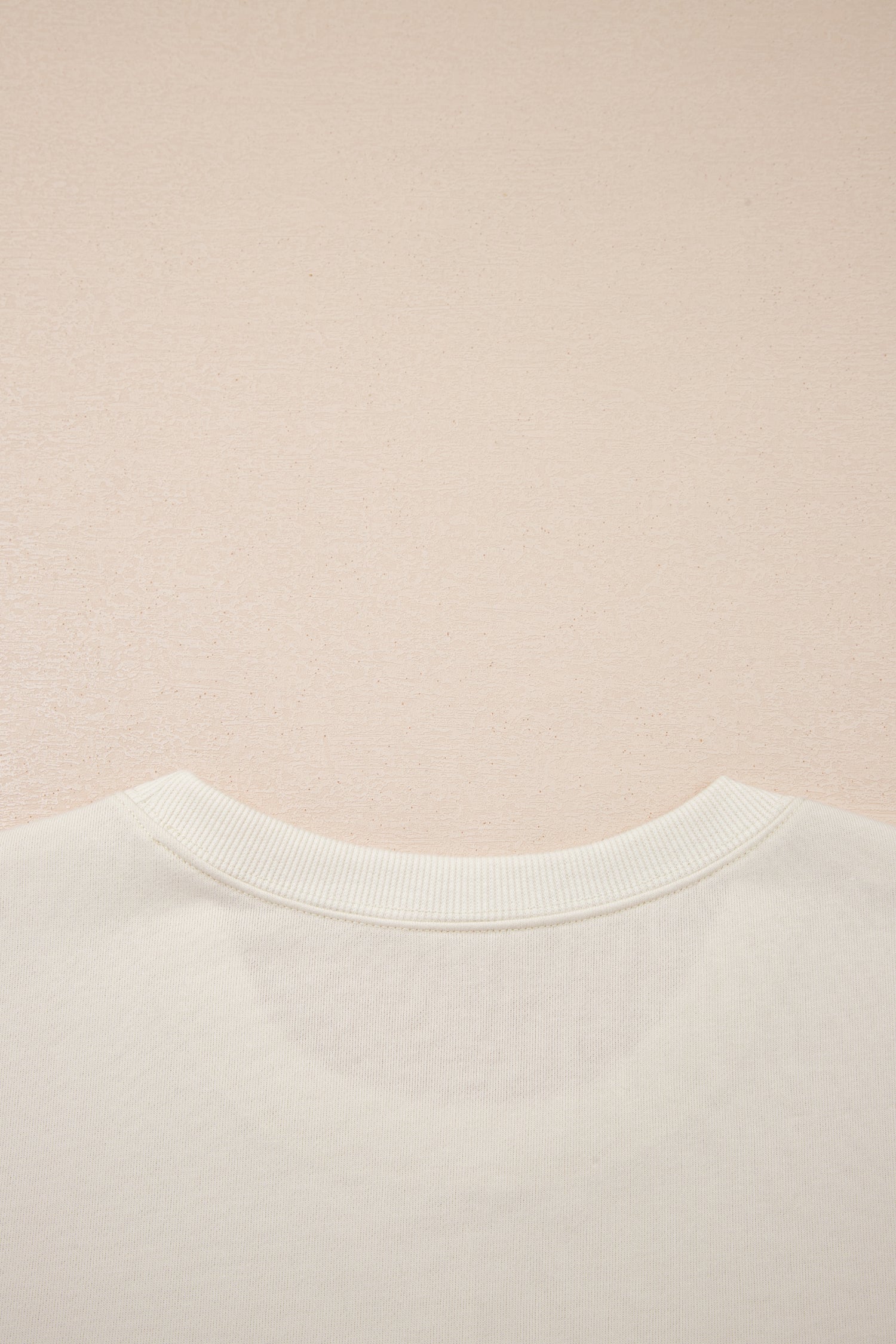 Solid Textured Raw Edge Top and Short Set