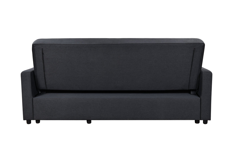 83' Oversized Upholstered Sofa Bed W/Pull Out Couch Bed & Adjustable Backrest,3 Seaters Sofa & Couch Convertible Sleep Sofabed for Home Apartment Living Room,Light Gray,Dark Blue