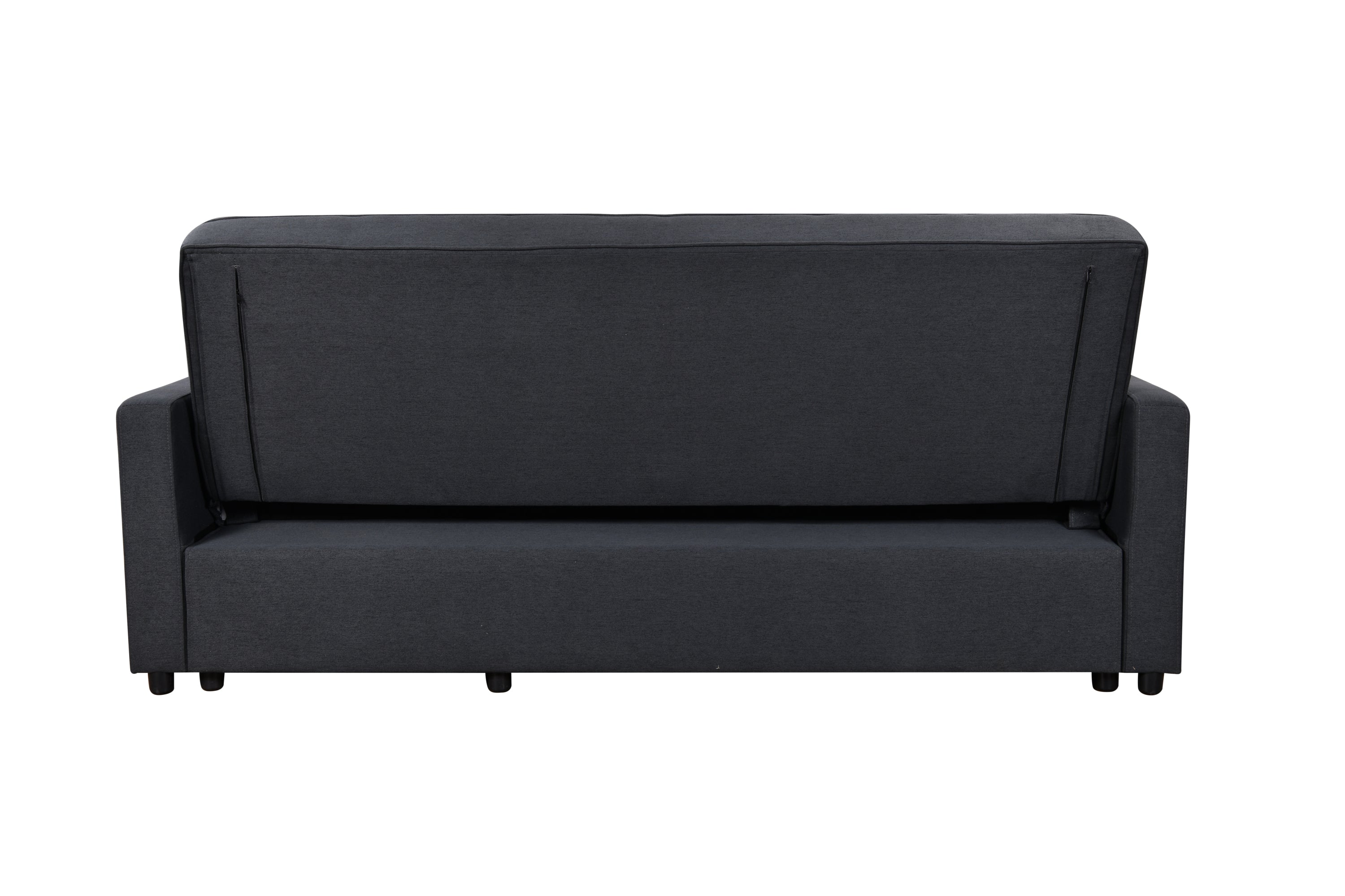 83' Oversized Upholstered Sofa Bed W/Pull Out Couch Bed & Adjustable Backrest,3 Seaters Sofa & Couch Convertible Sleep Sofabed for Home Apartment Living Room,Light Gray,Dark Blue