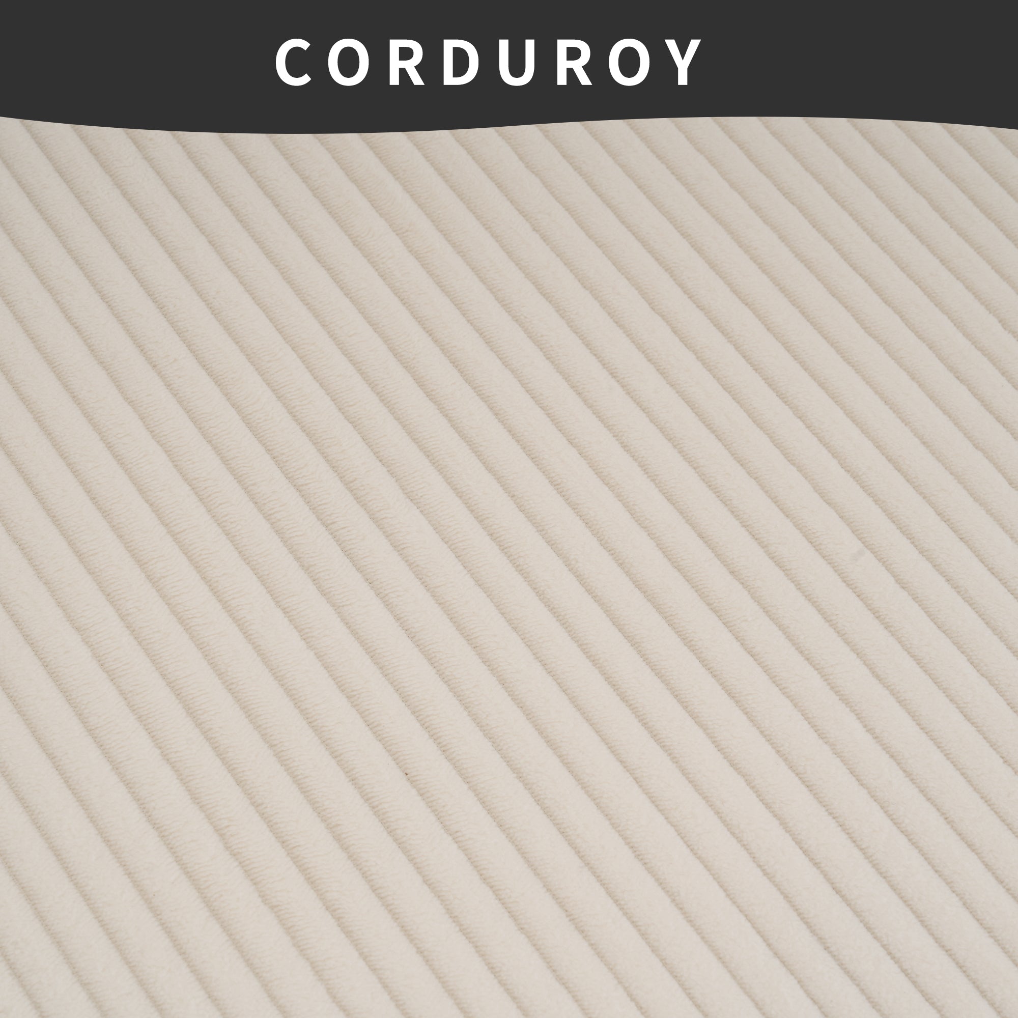 LY-023 WHITE COMPRESSION SOFA: Combining chaise longue with 3-seater, Corduroy Fabric, full sponge compression sofa,combined sofa with 4 pillows for living/ Home Furniture/ Apartment