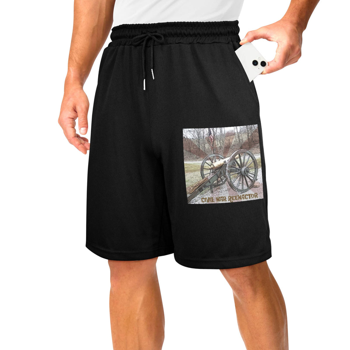 Civil War Reenactor Men's Casual Shorts (Made in USA)