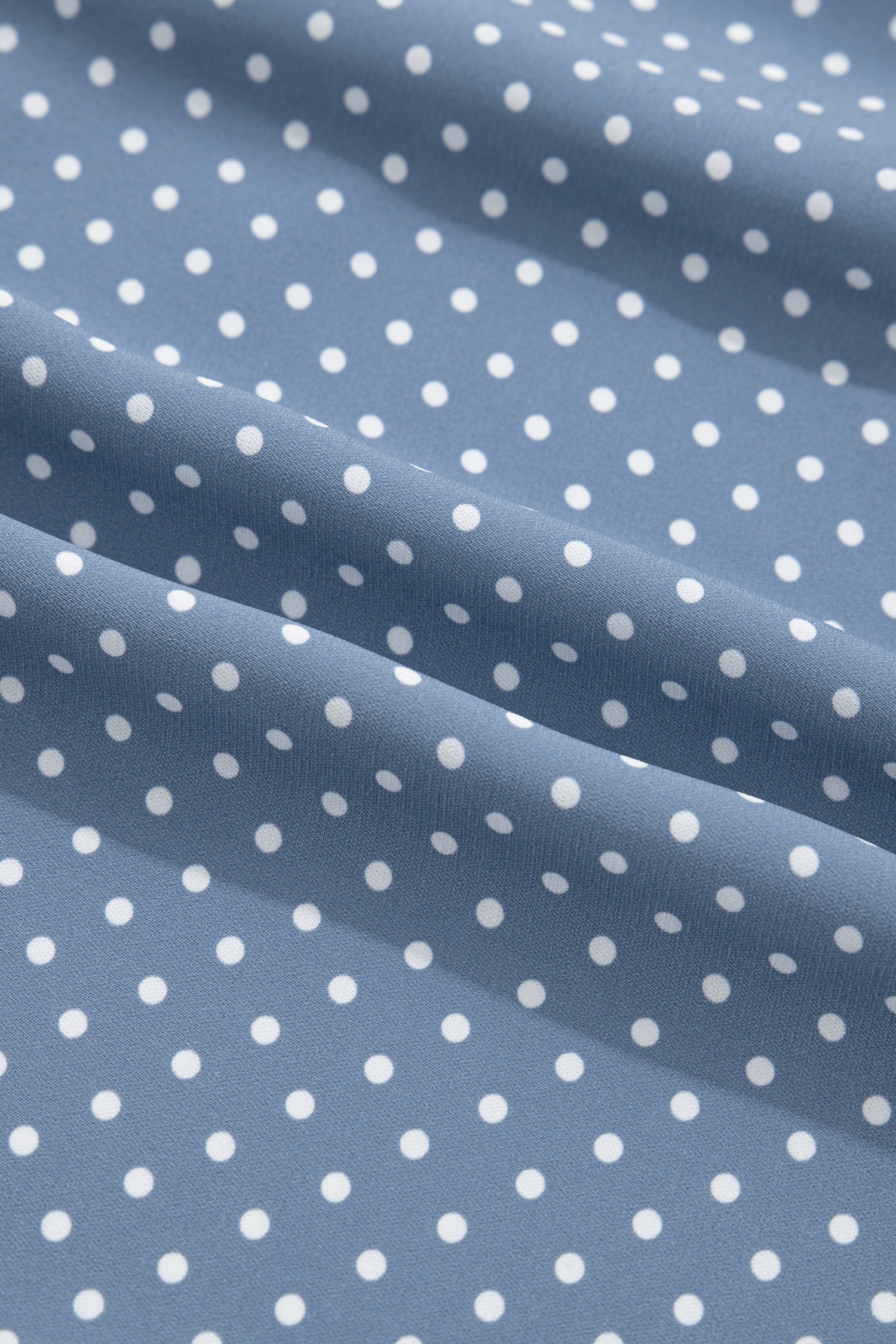 Polka Dot Cuffed Short Sleeve Buttoned Shirt
