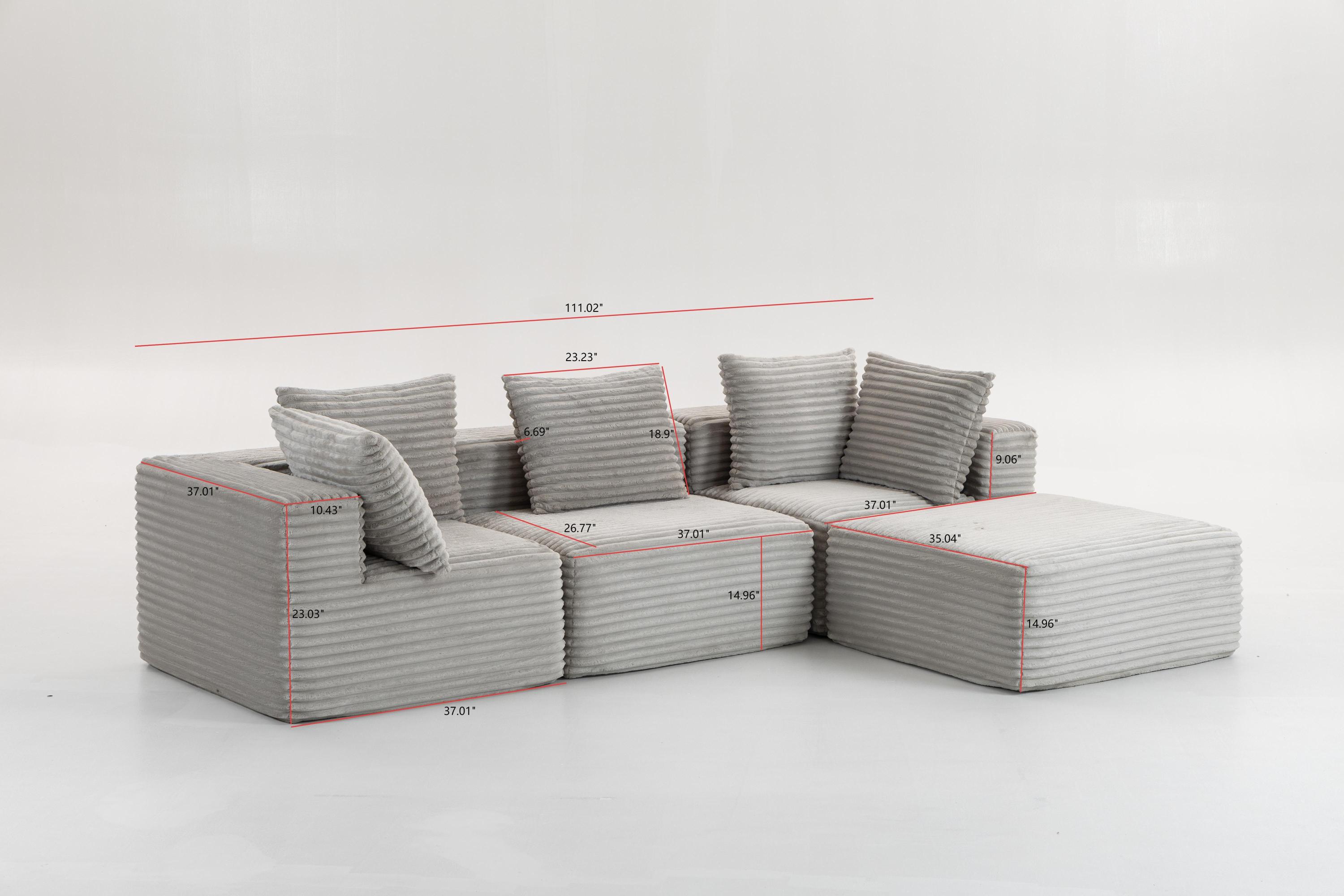 Compressed Sofa:Magic Cube Sofa-YKX-33001-Smoke Grey