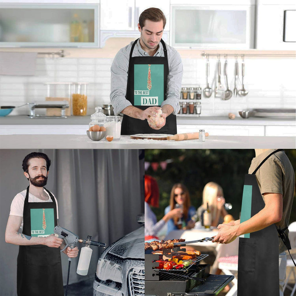 Best Dad Ever Polka Dots Custom Apron for Men (Made in USA)