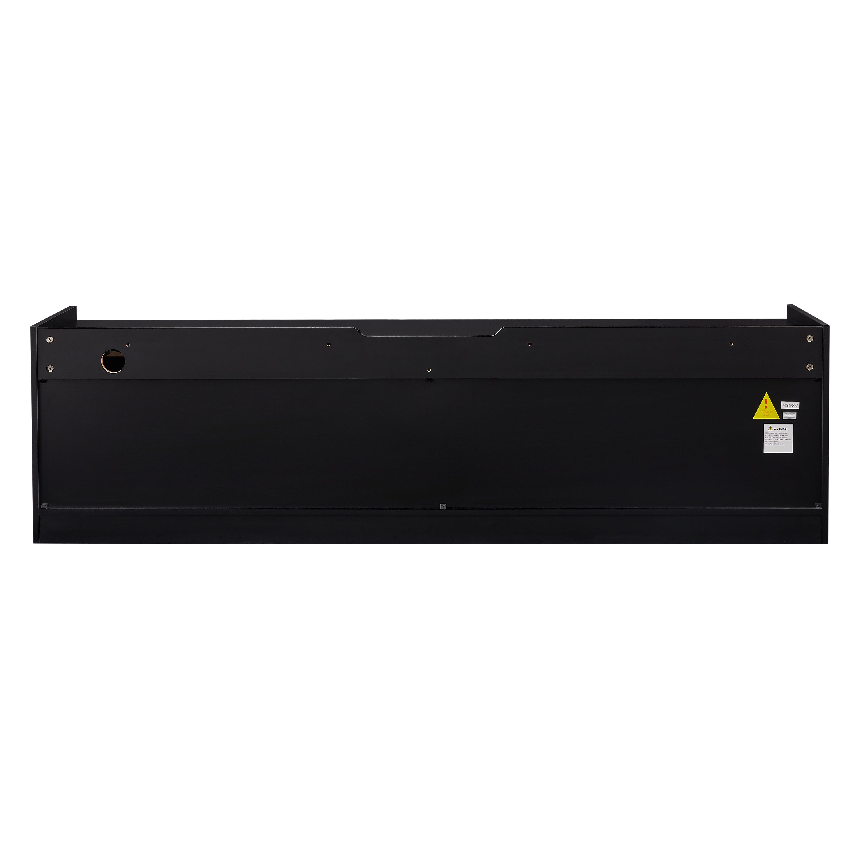 Mirod Modern TV Stand with Ample Storage,4 Drawer Design with Tempered Glass ,Built-in Charging Ports and Ambient LED Lighting ,Versatile for Any Decor Style