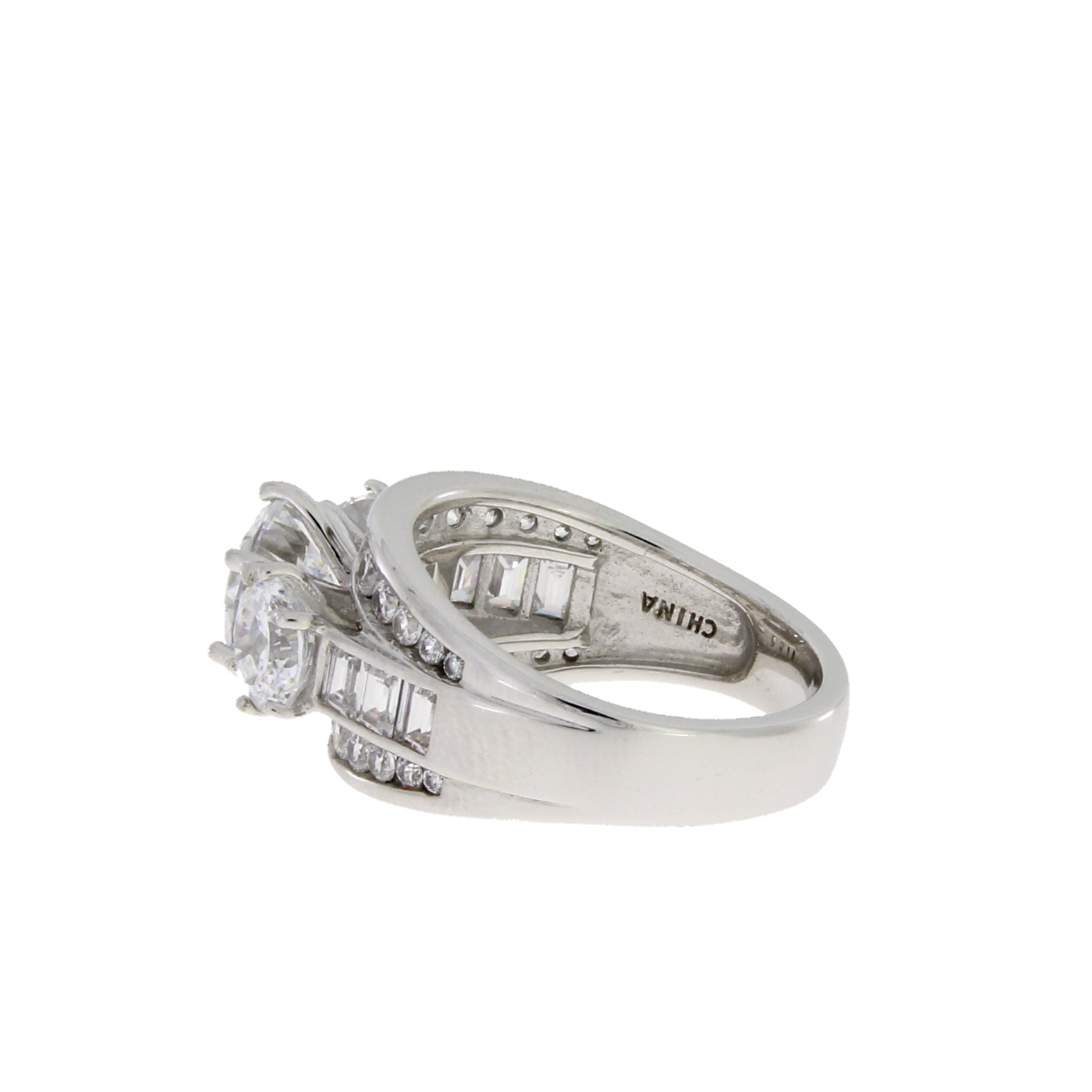 Genuine Cubic Zirconium CZ SS Bridal Sterling Silver
