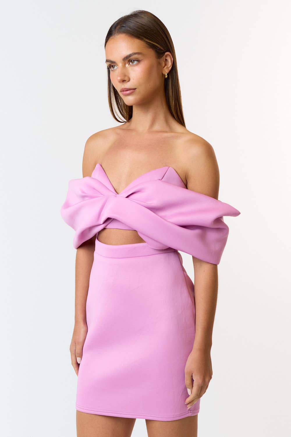 Lavender Scuba Mini Dress