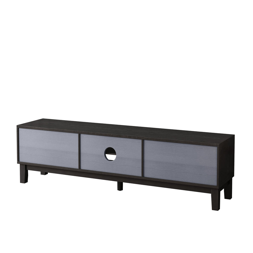 TV Stand for TVs up to 75', Media Console with 4 Drawers, Entertainment Center with Storage for Living Room and Bedroom(Black)