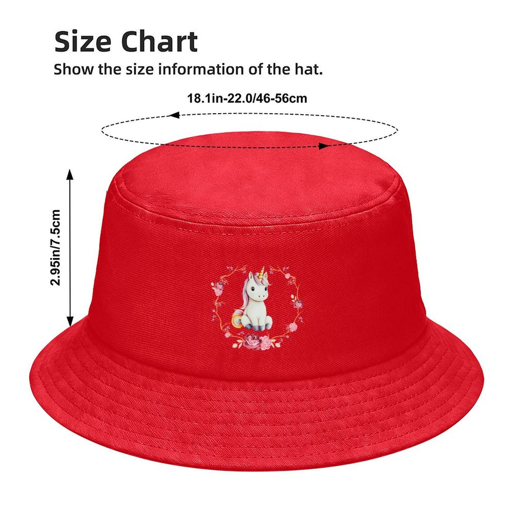 Baby Unicorn Children’s Bucket Hat (Front Printing)