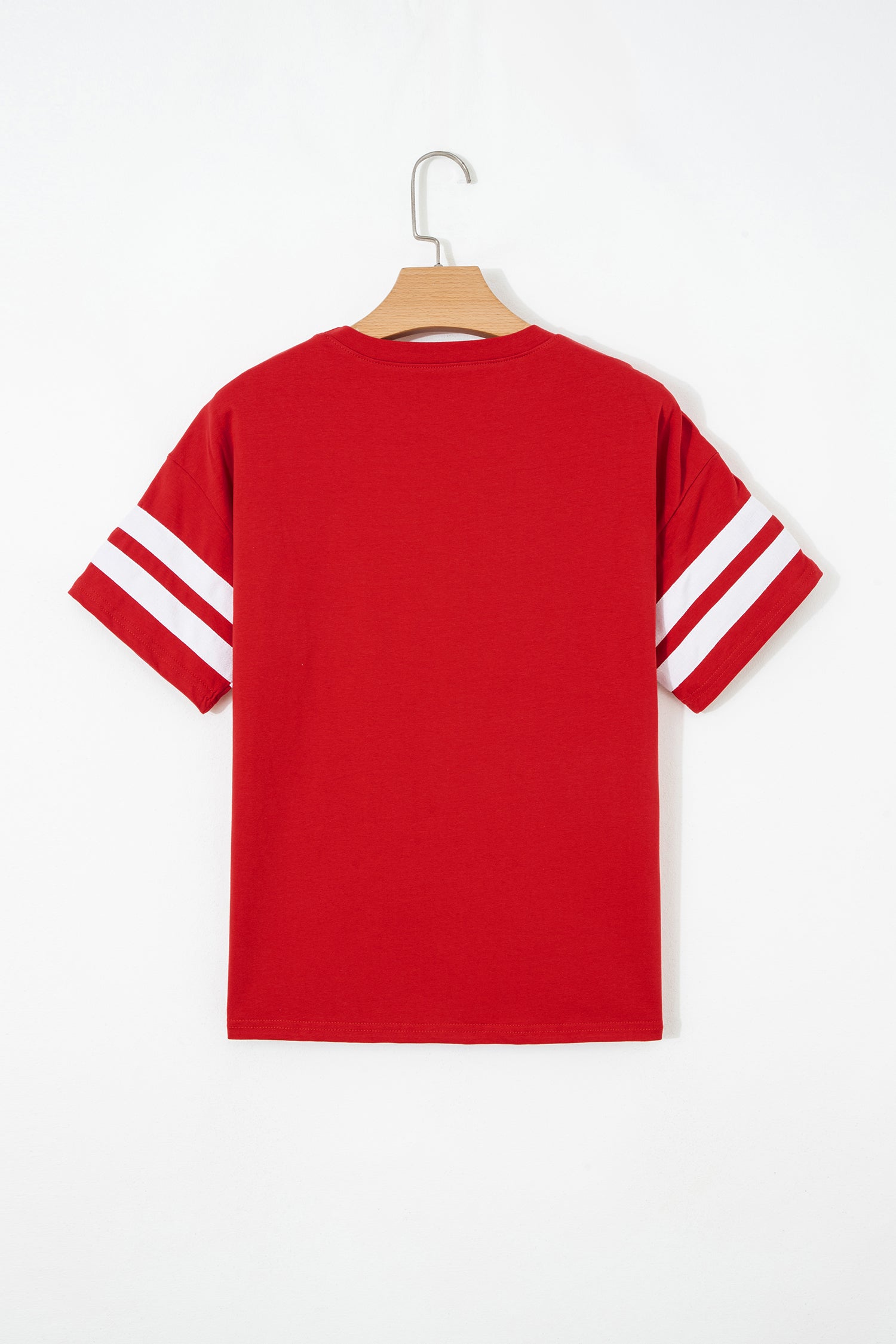 Varsity Stripe Crew Neck Short Sleeve T-Shirt