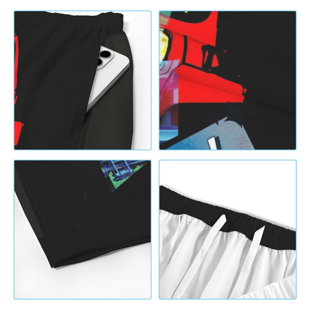 Buckle Up!  4-wheel Drive Men's All Over Print Beach Shorts | Ships from USA