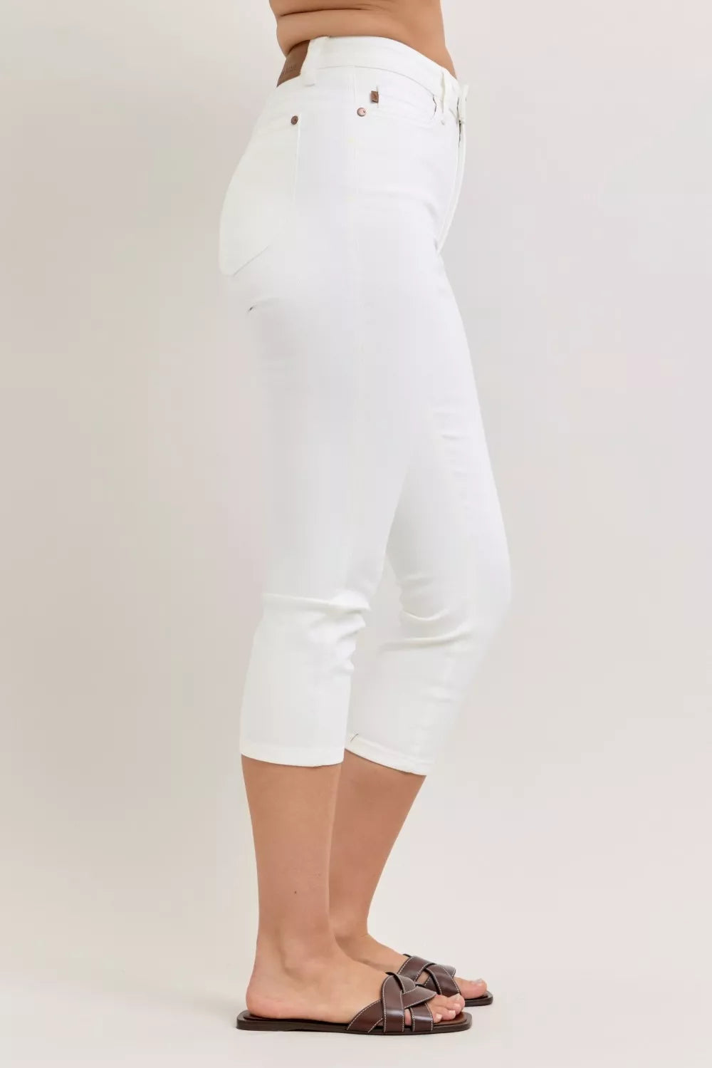 Judy Blue High Waist Capri Pants with Spade Pockets