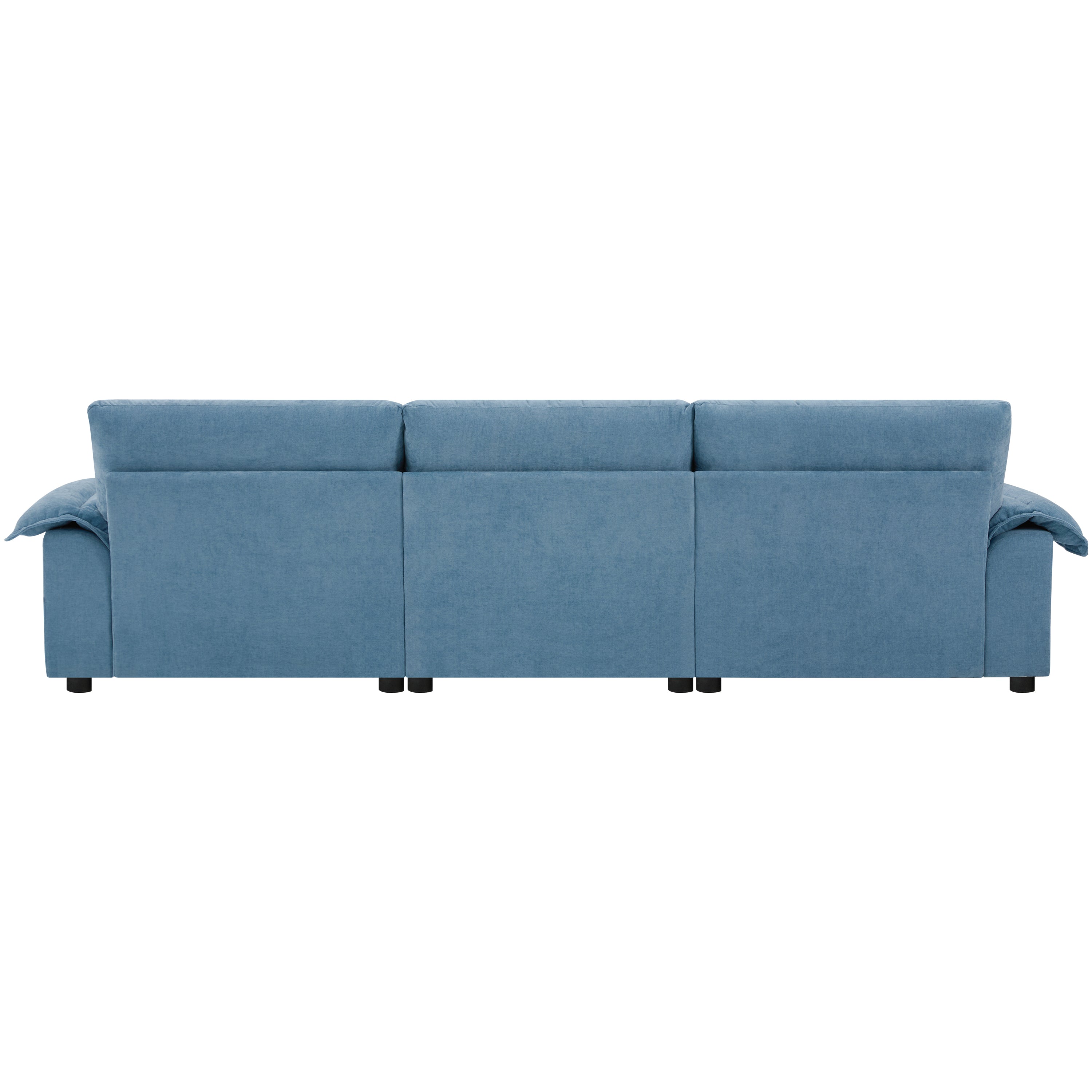 [VIDEO]104*60' Sectional Sofa, L-Shape with Multifunctional Armrest, Dual-Port Charging, Cup Holder, Side Storage Pockets, Movable Storage Ottoman, Unique Tufted Design, Soft Cushion, Chenille,3colors
