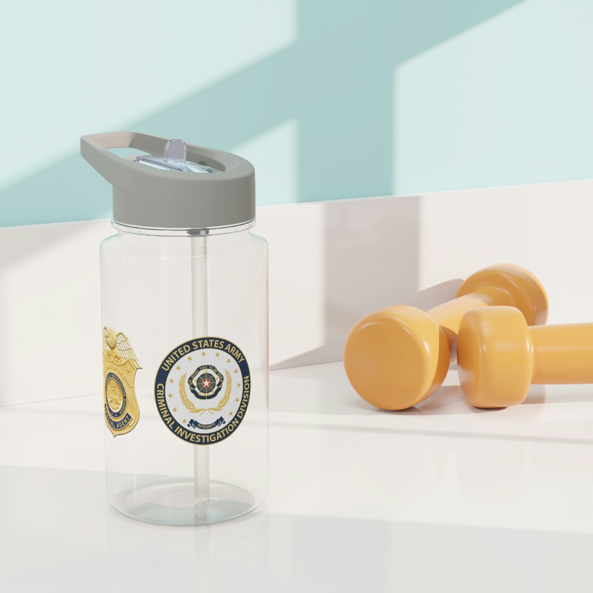 Army CID Badge and Seal Tritan Water Bottle