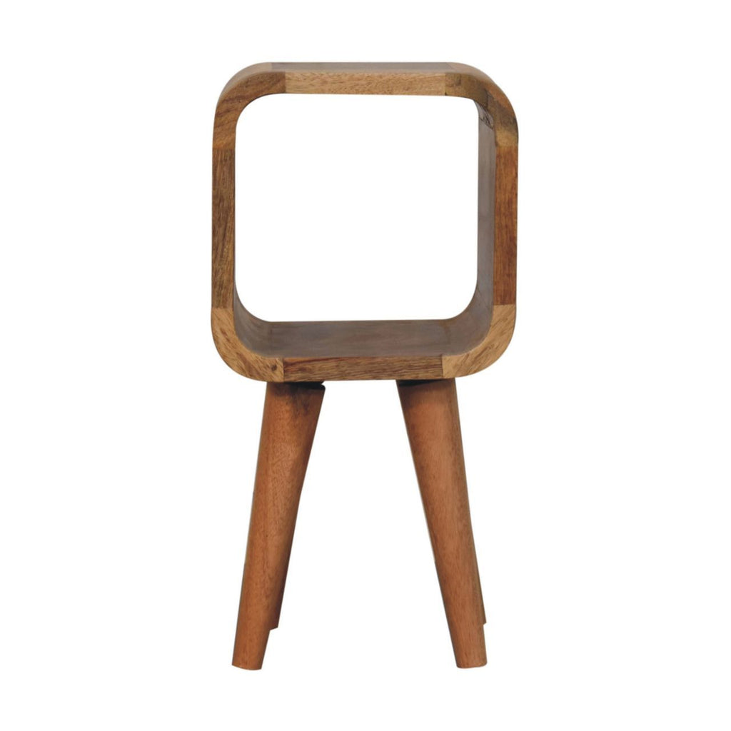 Minimalist Open Curved Nightstand