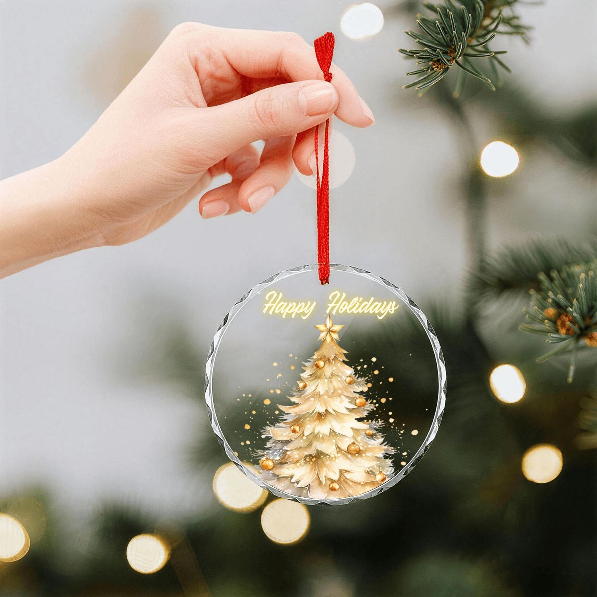 Gilded Gold Holiday Ornament Collection (Set of 4)