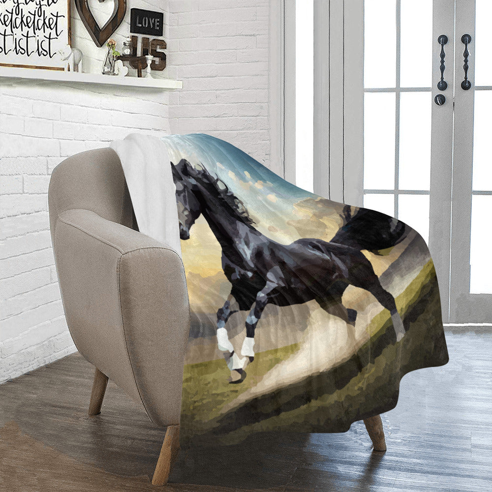 Dancing Black Beauty Ultra-Soft Micro Fleece Blanket 40" x 50" (Made in USA)