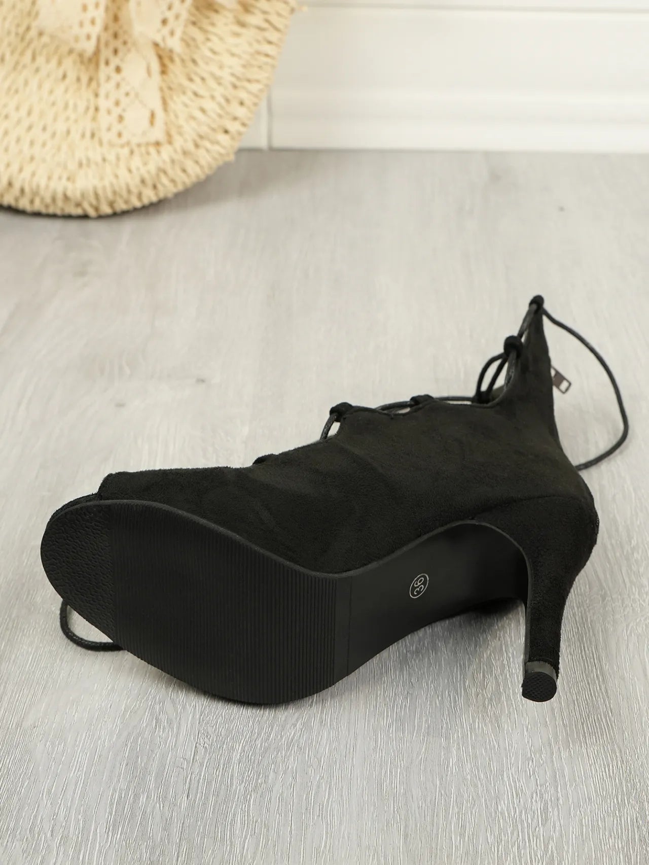 Lace-Up High Heel Sandals