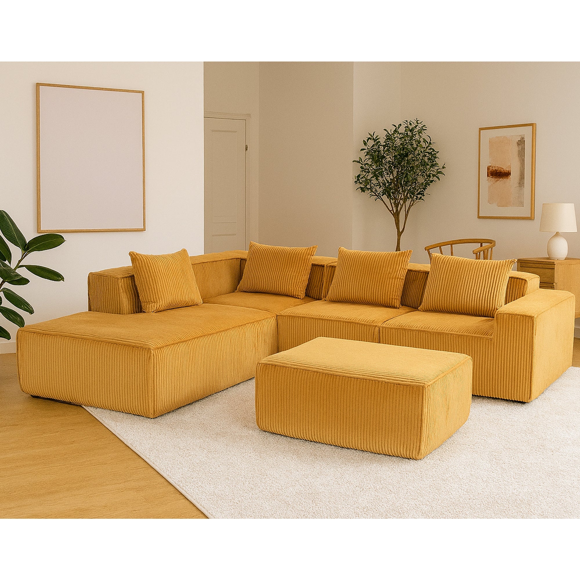 Multi person modular compression sofa that can be freely combined -33005-5