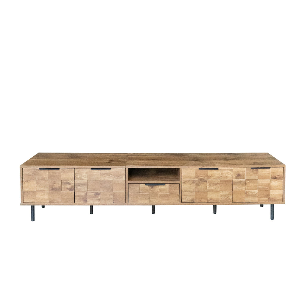 78' TV Stand for 85 75 65 Inch TV, TV Consoles for Living Room, Entertainment Center Wood TV Media with Storage