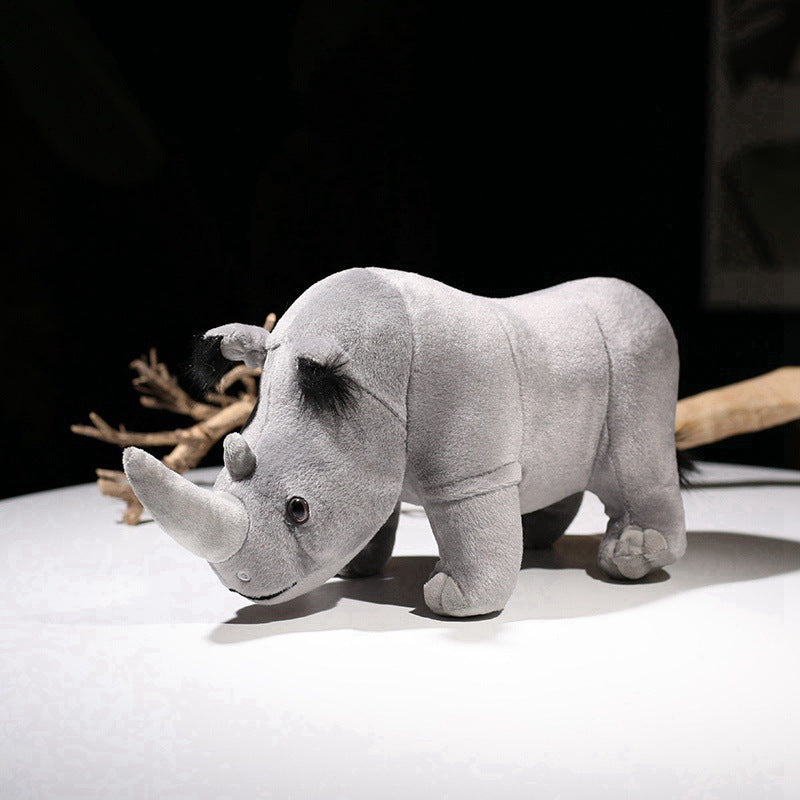 Plush Rhino Toy – Soft Stuffed Animal Doll