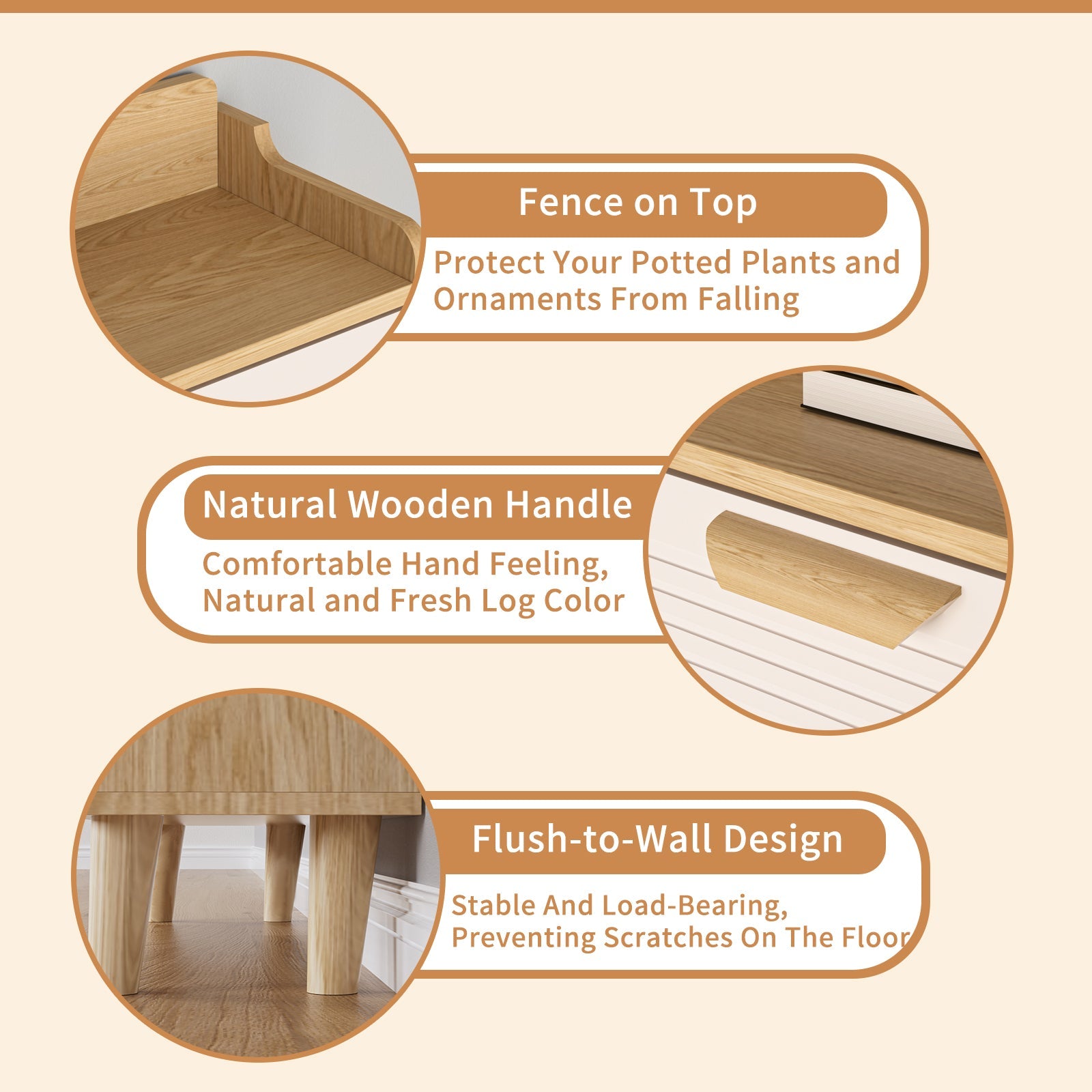 31.5 Inch Nordic Style Shoe Storage Cabinet with 2 Flip Drawers, Freestanding Organizer with Solid Wood Legs for Entryway, Narrow Shoe Rack Cabinet (White and Solid Wood Color Matched)