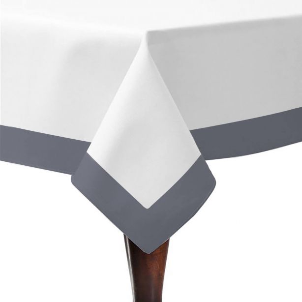 Border Frame Poly Cotton Table Cloth